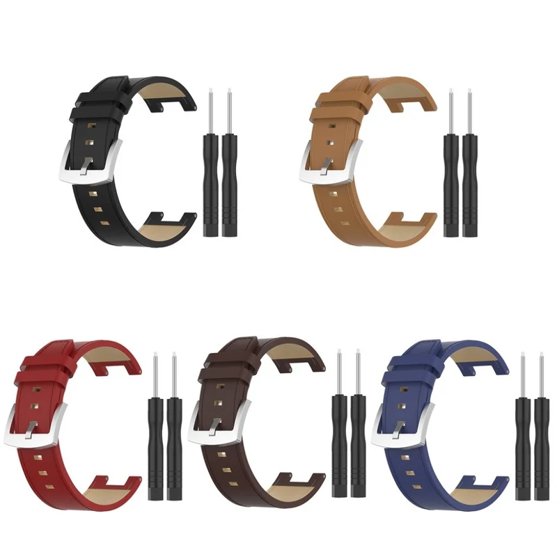Mega modisch Amazfit T-Rex Echtes Leder armband