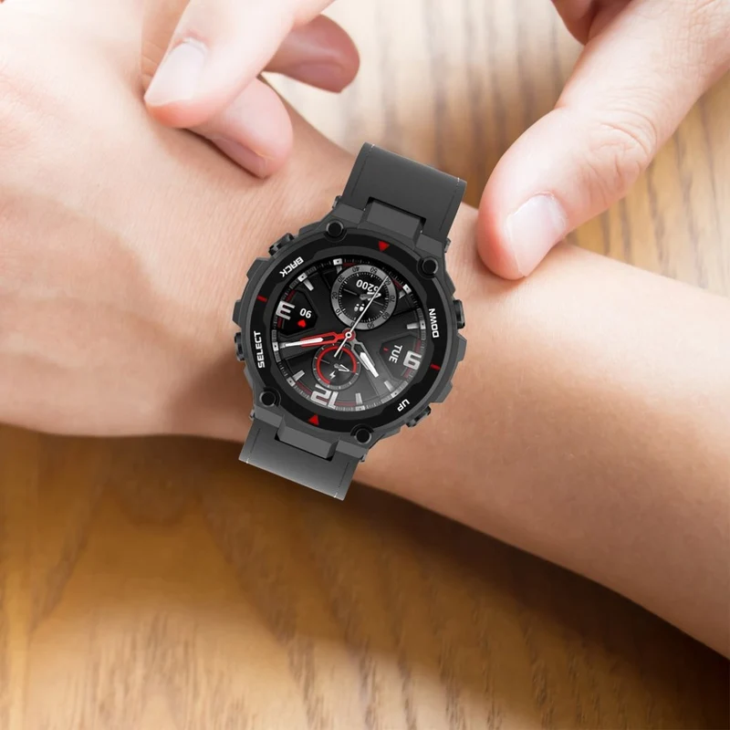 Mega modisch Amazfit T-Rex Echtes Leder armband
