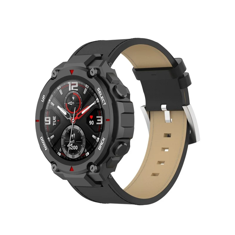 Mega modisch Amazfit T-Rex Echtes Leder armband