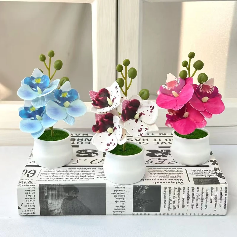 Elegante künstliche Orchideen Dekoration