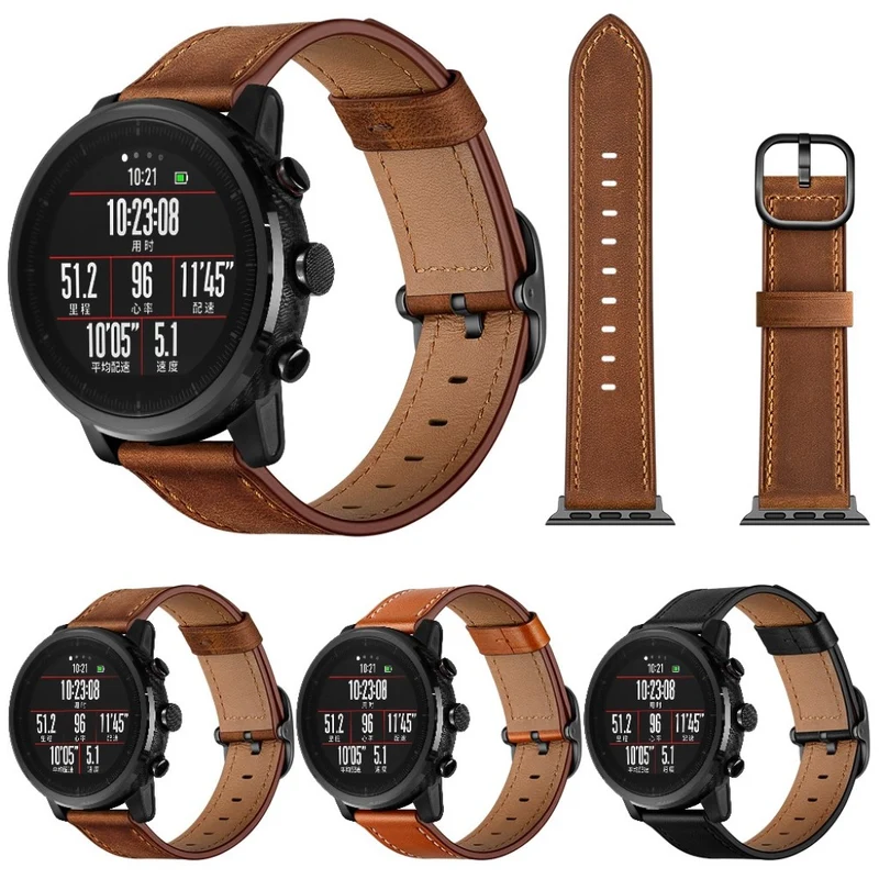 Süß Amazfit Stratos 2 \ 2s / Amazfit 1 Echtes Leder armband