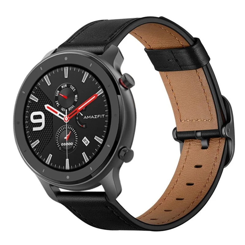 Mega angenehm Amazfit GTR 47mm Echtes Leder armband
