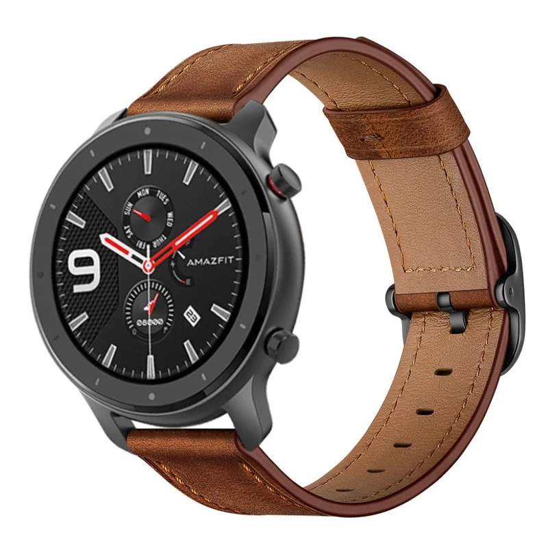 Mega angenehm Amazfit GTR 47mm Echtes Leder armband