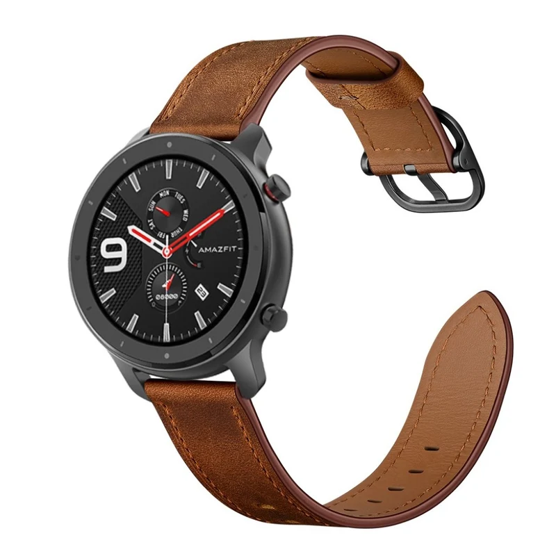 Mega angenehm Amazfit GTR 47mm Echtes Leder armband