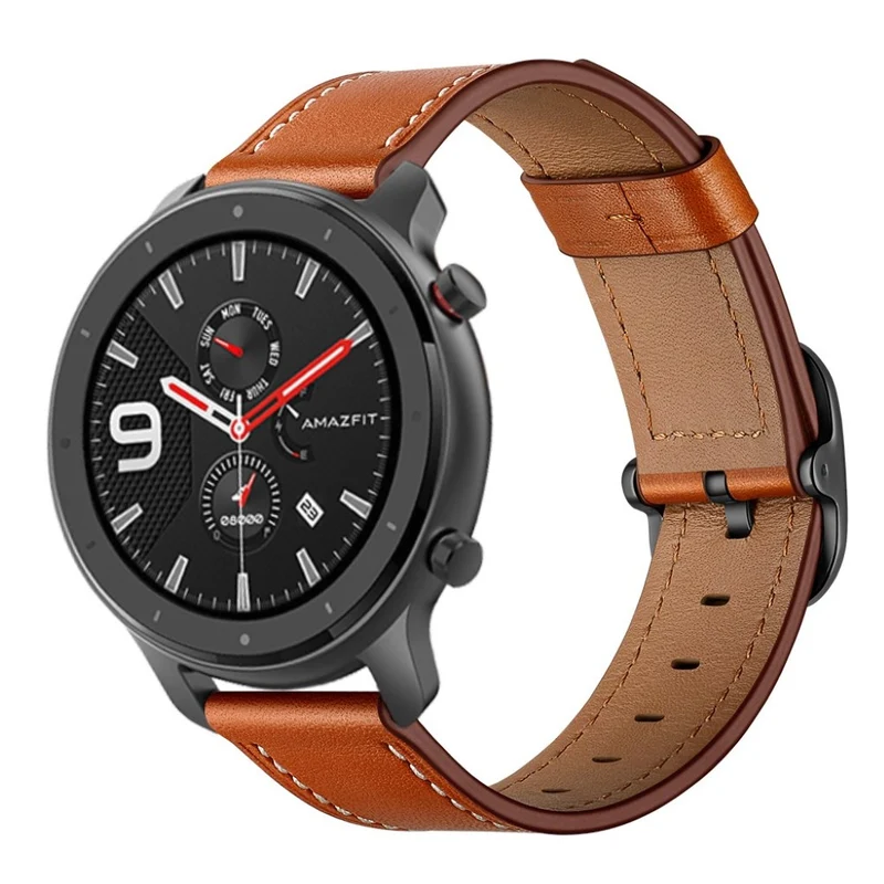 Mega angenehm Amazfit GTR 47mm Echtes Leder armband