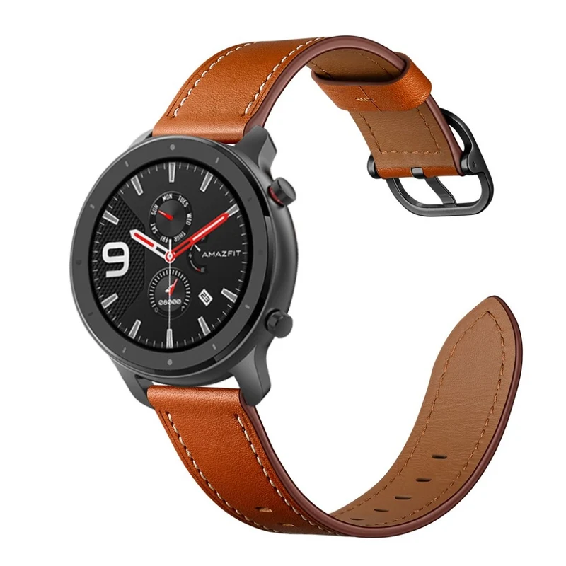 Mega angenehm Amazfit GTR 47mm Echtes Leder armband
