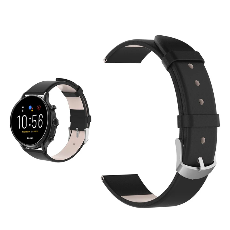 Absolut schön Fossil Gen 5 Echtes Leder armband