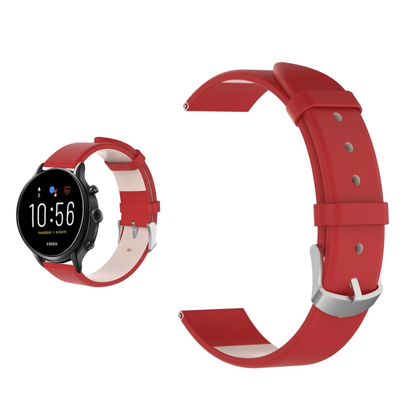 Absolut schön Fossil Gen 5 Echtes Leder armband