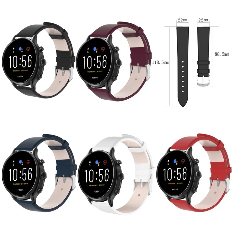 Absolut schön Fossil Gen 5 Echtes Leder armband