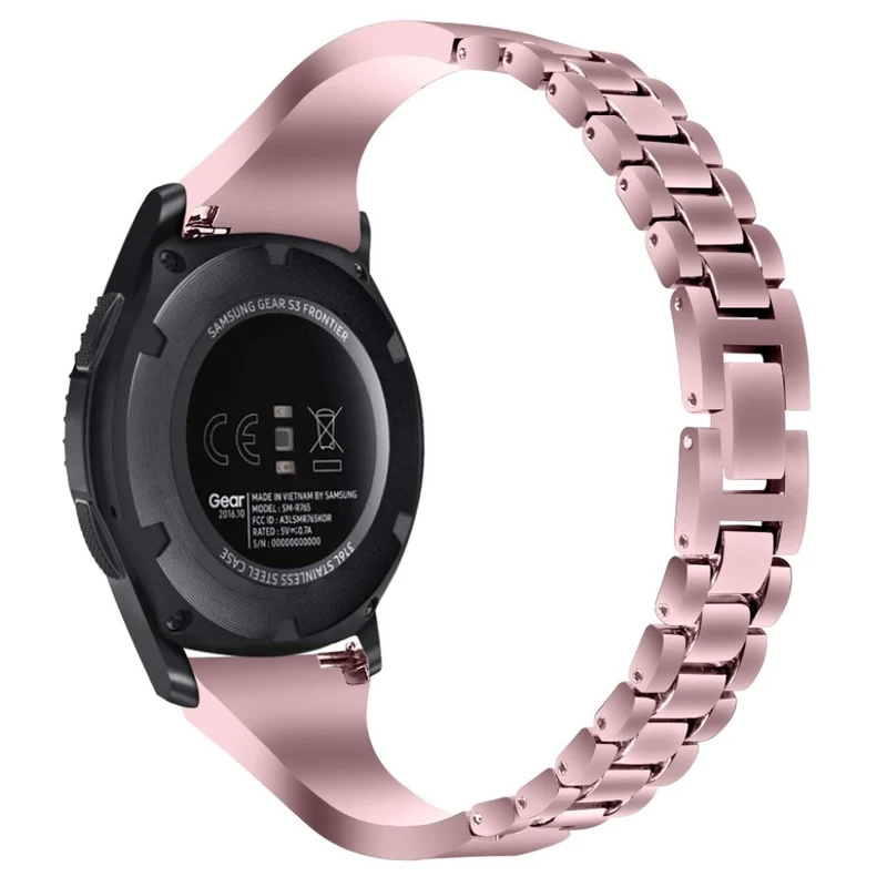 Samsung Gear S3 Frontier / Samsung Galaxy Watch (46mm) Metall und Strass armband