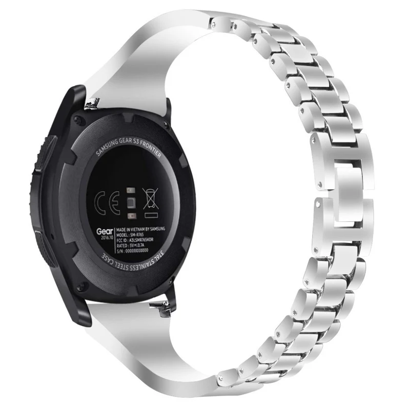 Samsung Gear S3 Frontier / Samsung Galaxy Watch (46mm) Metall und Strass armband