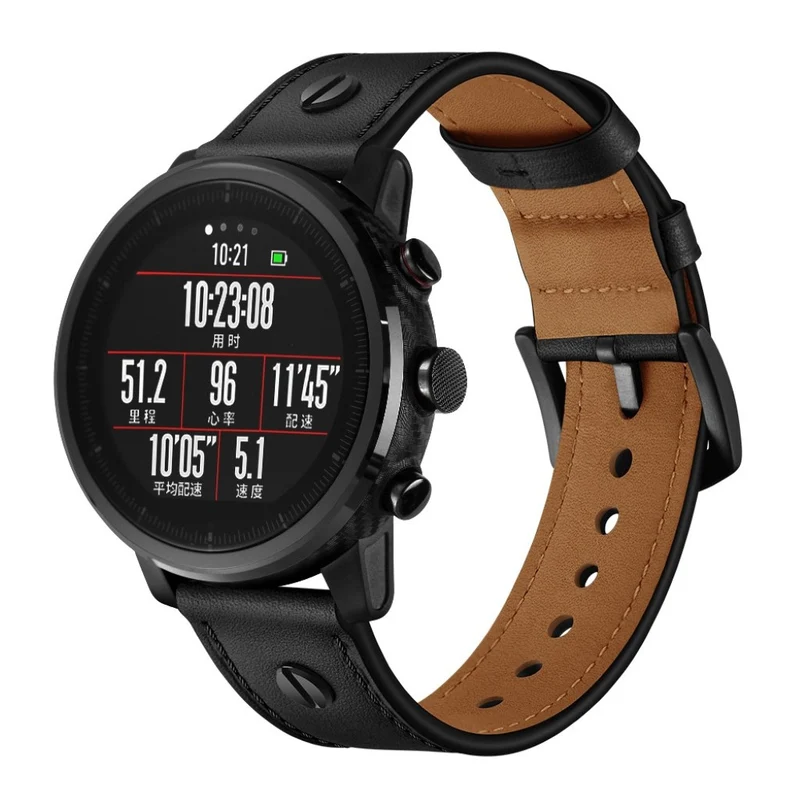 Samsung Gear S3 / Samsung Galaxy Watch (46mm) Echtes Leder armband
