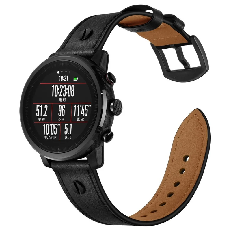 Samsung Gear S3 / Samsung Galaxy Watch (46mm) Echtes Leder armband
