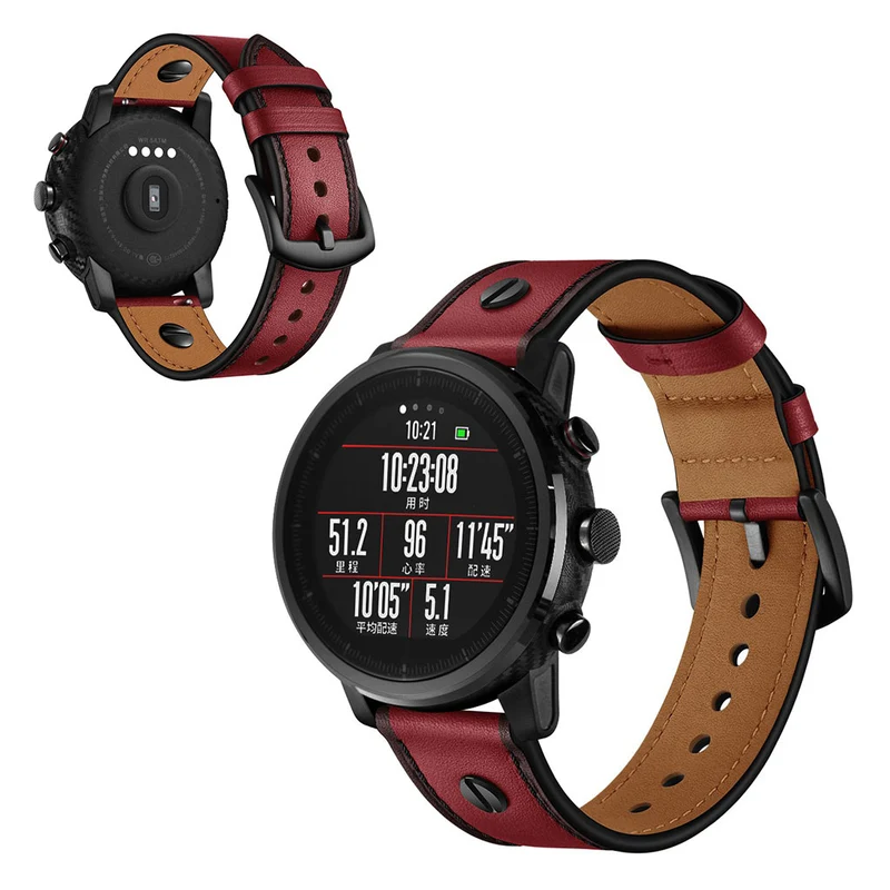 Samsung Gear S3 / Samsung Galaxy Watch (46mm) Echtes Leder armband