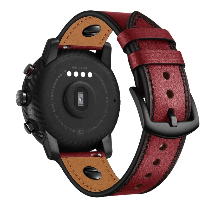 Samsung Gear S3 / Samsung Galaxy Watch (46mm) Echtes Leder armband