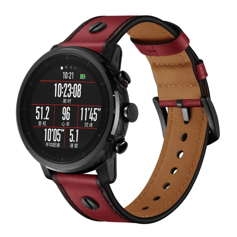 Samsung Gear S3 / Samsung Galaxy Watch (46mm) Echtes Leder armband