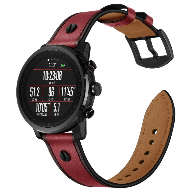 Samsung Gear S3 / Samsung Galaxy Watch (46mm) Echtes Leder armband