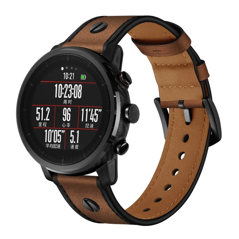 Samsung Gear S3 / Samsung Galaxy Watch (46mm) Echtes Leder armband