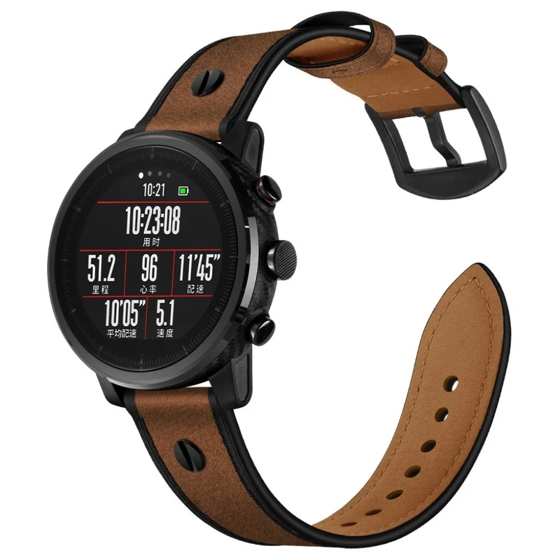 Samsung Gear S3 / Samsung Galaxy Watch (46mm) Echtes Leder armband