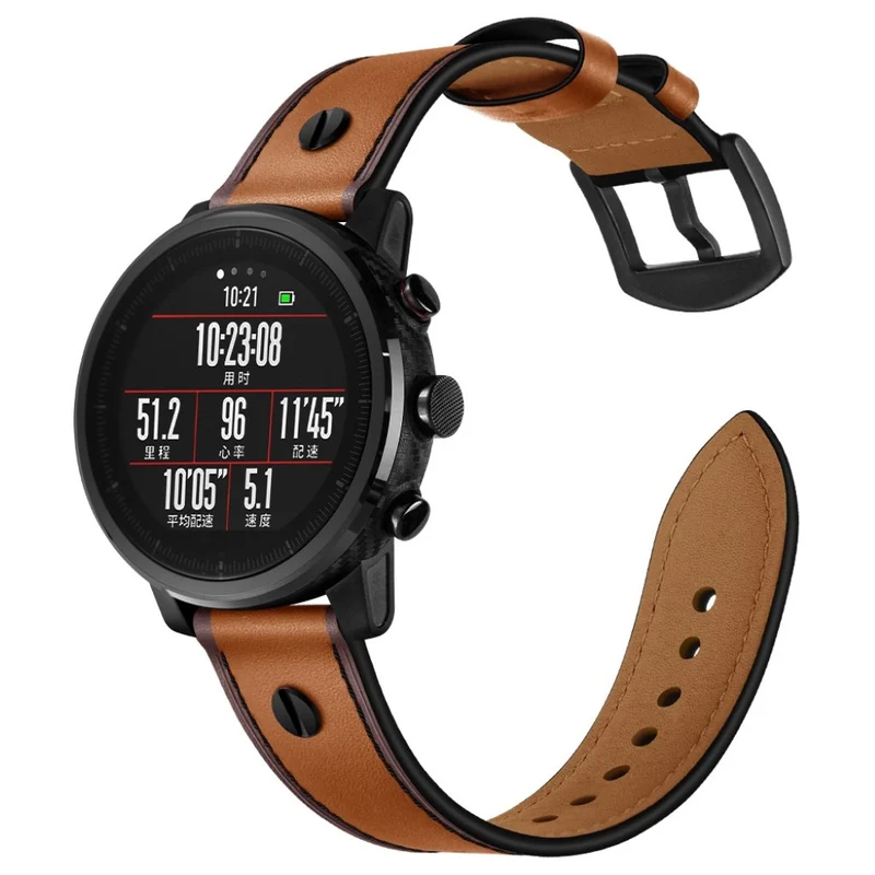 Samsung Gear S3 / Samsung Galaxy Watch (46mm) Echtes Leder armband