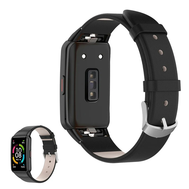 Super zuverlässig Honor Band 6 Echtes Leder armband