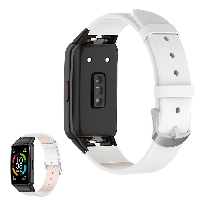 Super zuverlässig Honor Band 6 Echtes Leder armband