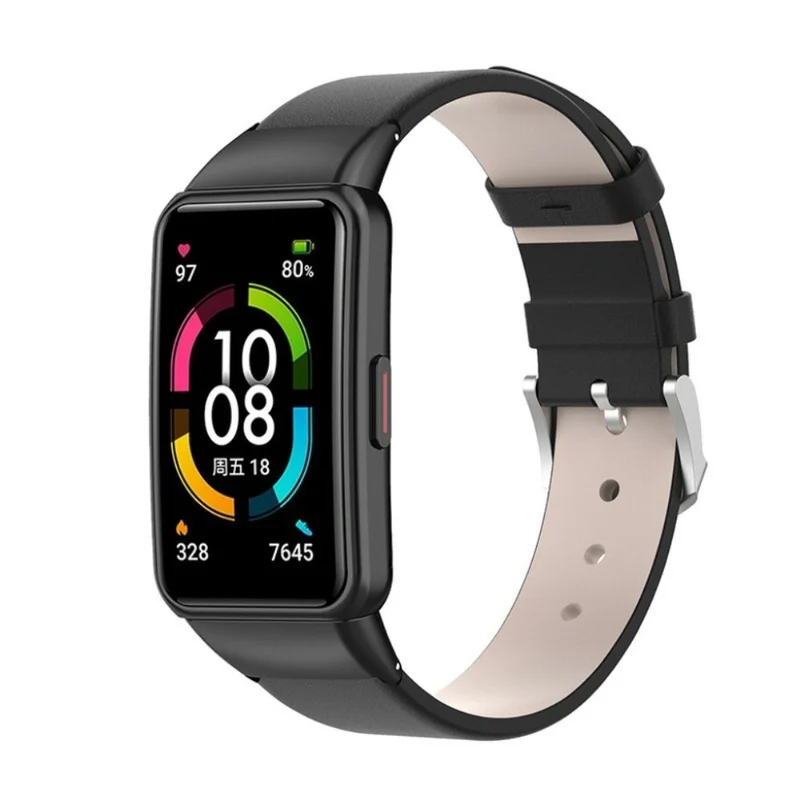 Super zuverlässig Honor Band 6 Echtes Leder armband