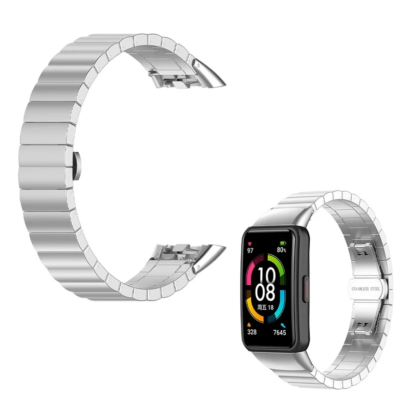 Bemerkenswert ordentlich Honor Band 6 Metall armband