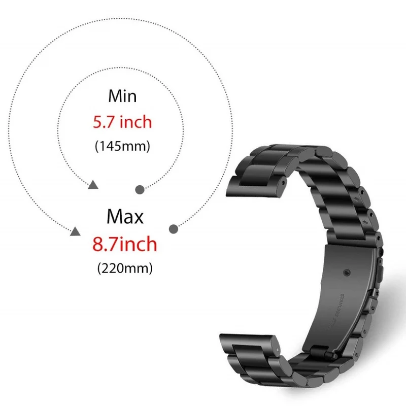 Fossil Gen 5 Carlyle HR / Fossil Gen 5 Julianna HR Metall armband