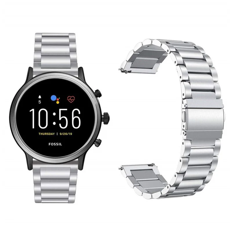 Fossil Gen 5 Carlyle HR / Fossil Gen 5 Julianna HR Metall armband