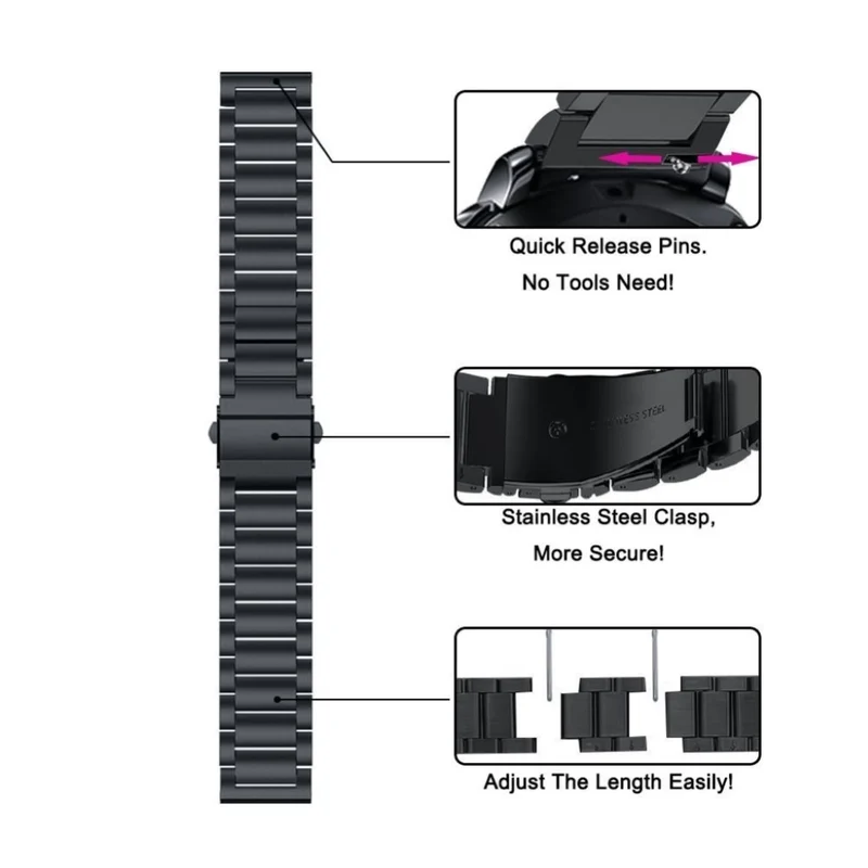 Bemerkenswert langlebig Universell Fossil Metall armband