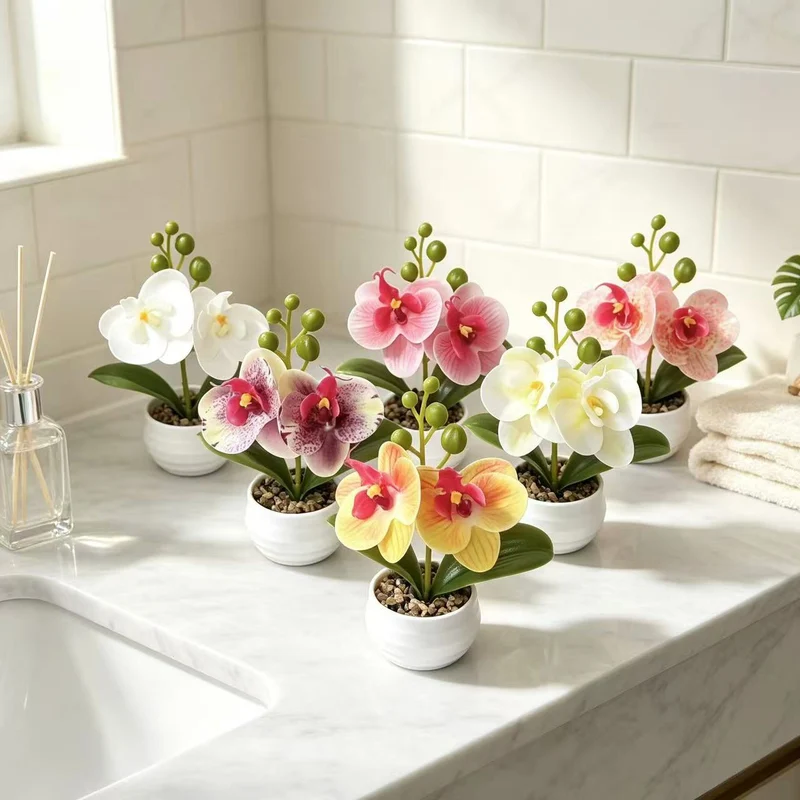 Dekorative Orchideen-Topf