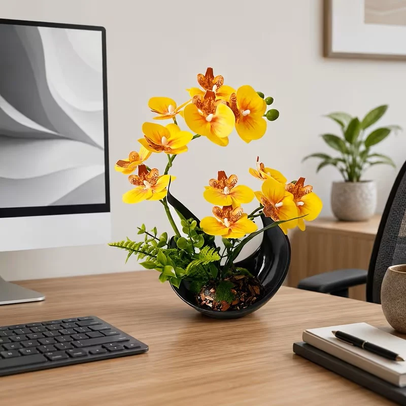 Lebensechte Orchideenblütenanzeige