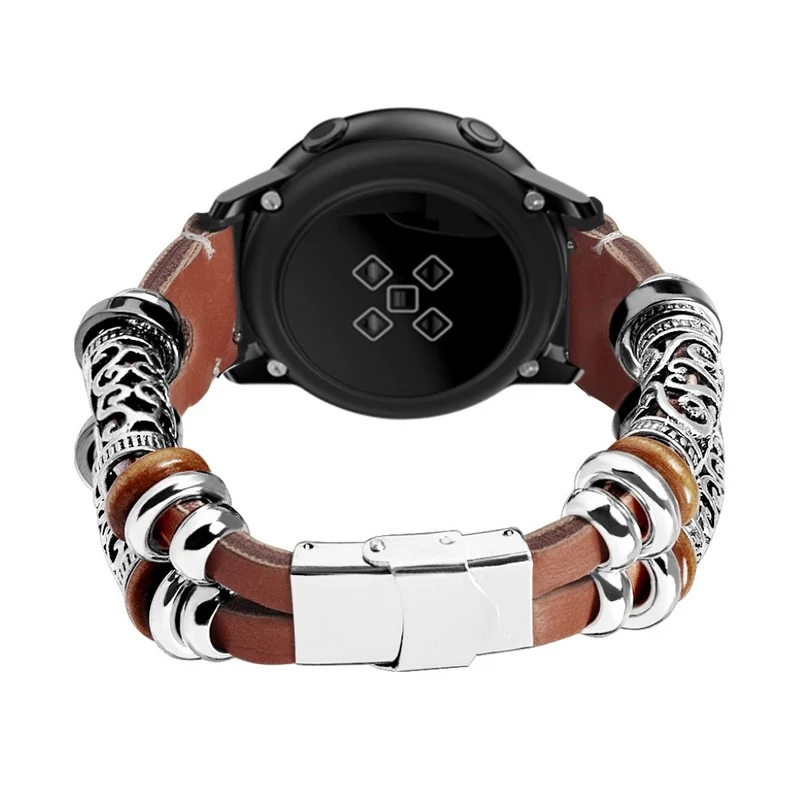 Sehr schön Amazfit GTR 42mm Echtes Leder und Metall armband