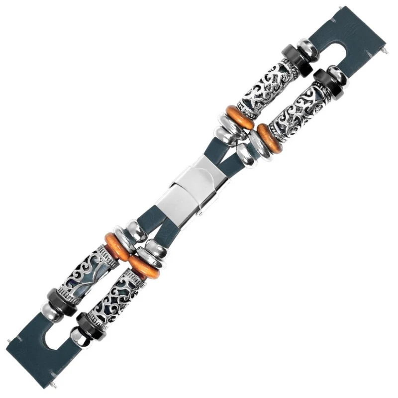 Sehr schön Amazfit GTR 42mm Echtes Leder und Metall armband
