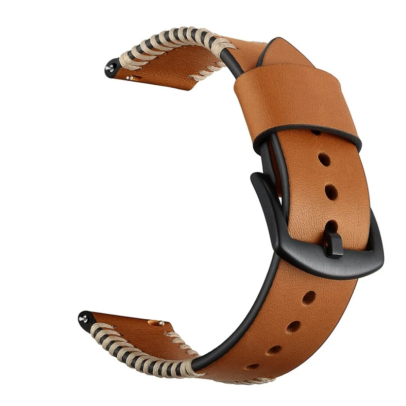 Modisch Amazfit GTR 47mm Echtes Leder armband