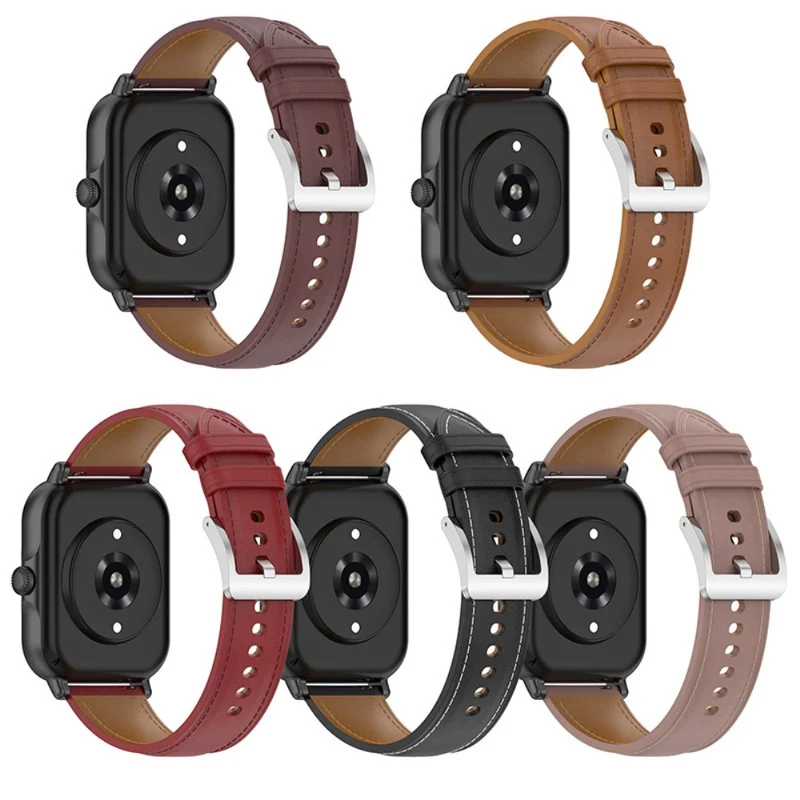 Mega gut Amazfit GTS 3 / Amazfit Bip U Echtes Leder armband
