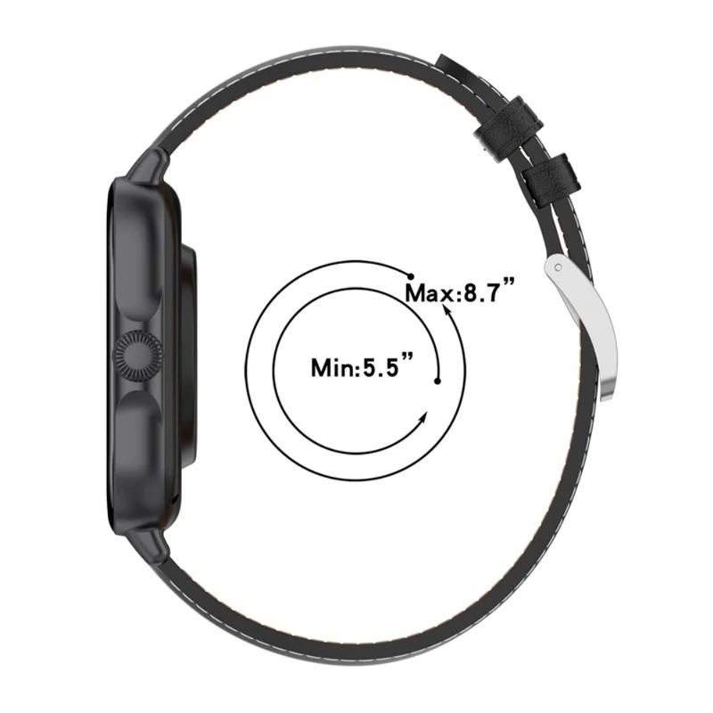 Mega gut Amazfit GTS 3 / Amazfit Bip U Echtes Leder armband