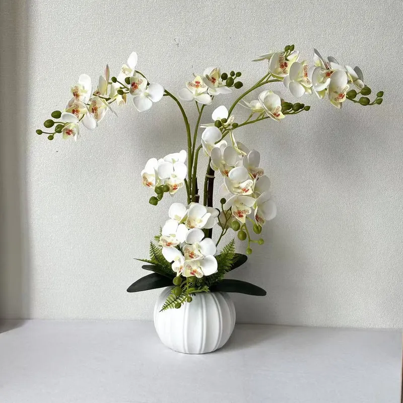 Elegante Kunstorchideenbouquet für die Wohnkultur Präsentation