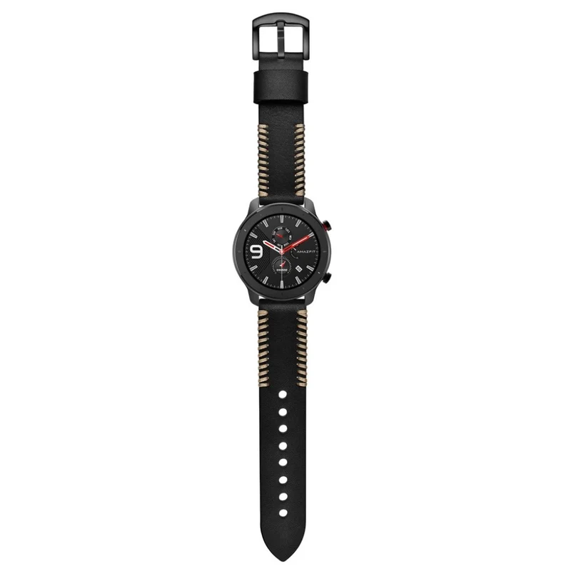 Sehr bequem Amazfit GTR 42mm Echtes Leder armband
