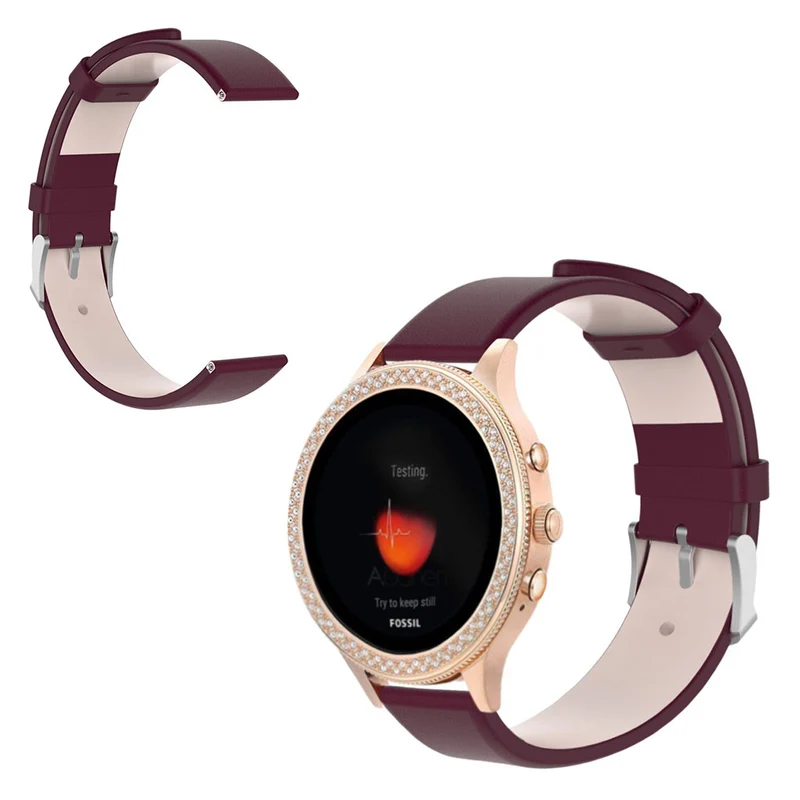 Auffallend schön Fossil Gen 4 (40mm) Echtes Leder armband