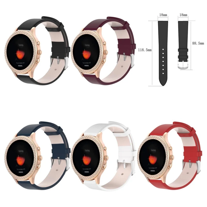 Auffallend schön Fossil Gen 4 (40mm) Echtes Leder armband