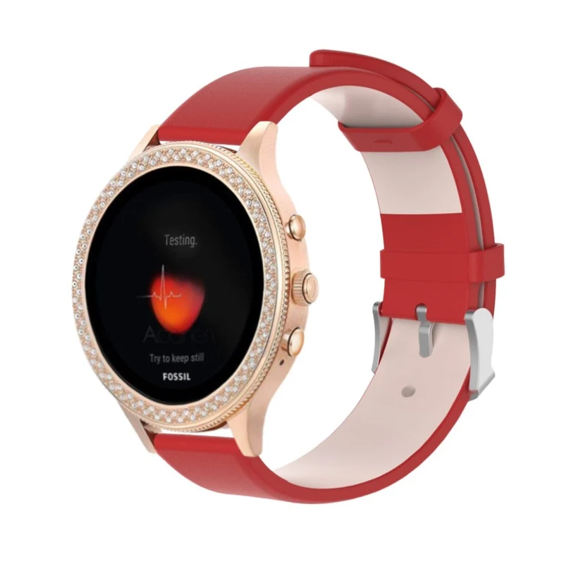 Auffallend schön Fossil Gen 4 (40mm) Echtes Leder armband