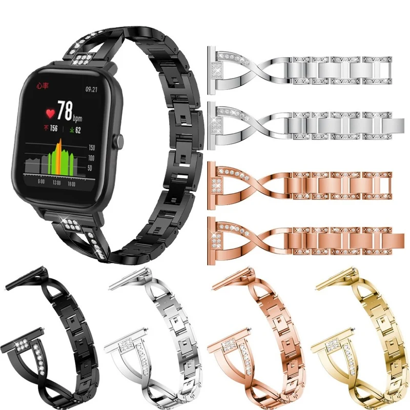 Supersauber Amazfit GTS Metall und Strass armband