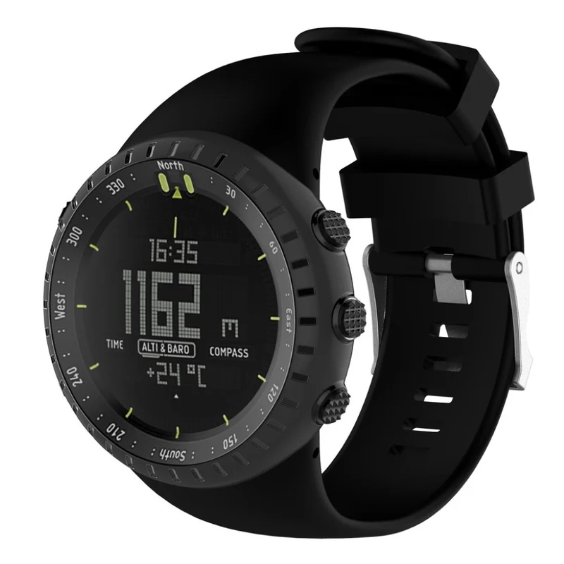 Haltbar Suunto Core Alu Black Silikon / TPU armband