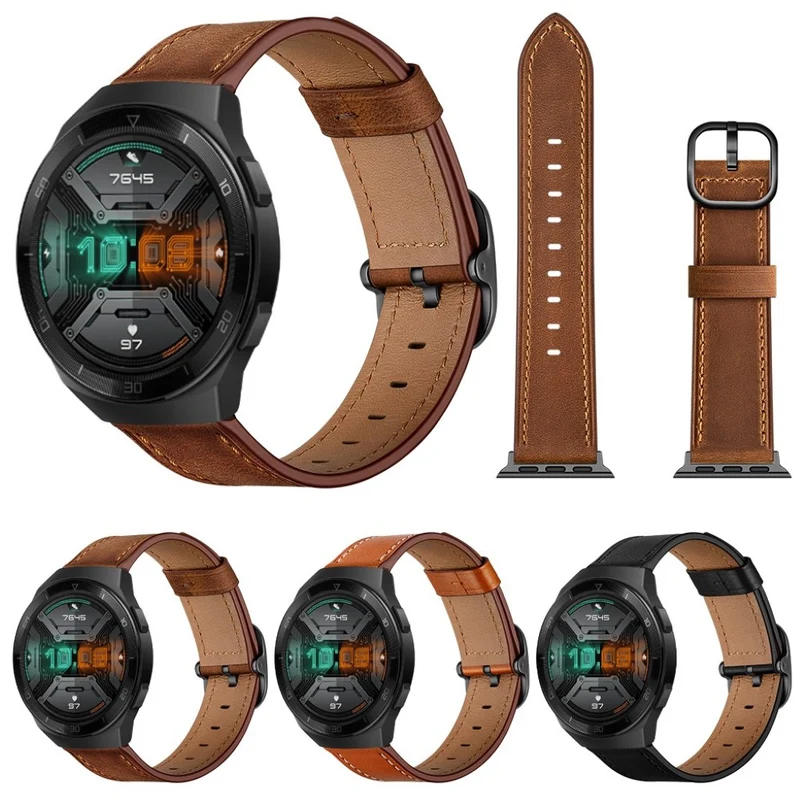 Bequem Huawei Watch GT 2e Echtes Leder armband