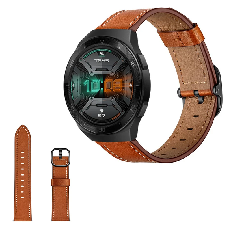 Bequem Huawei Watch GT 2e Echtes Leder armband