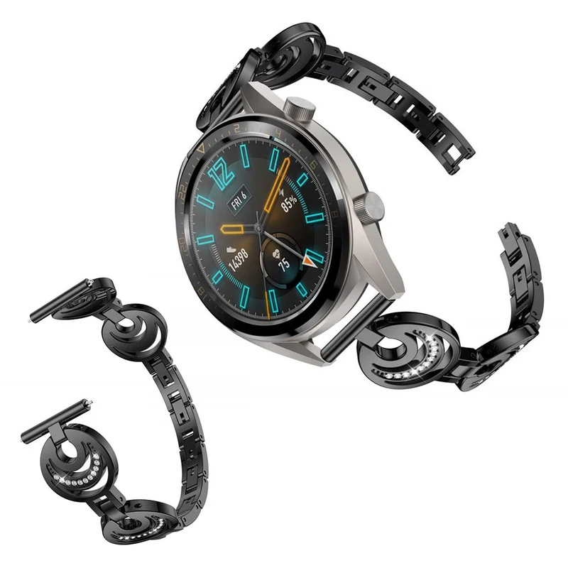 Megastark Huawei Watch GT 2 46mm Metall und Strass armband