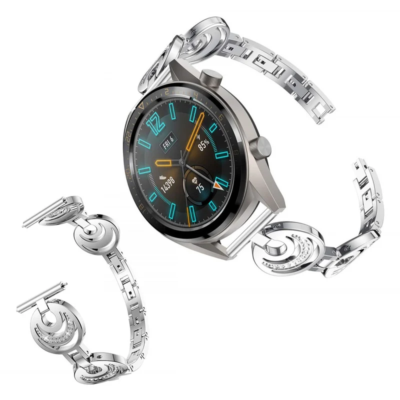 Megastark Huawei Watch GT 2 46mm Metall und Strass armband