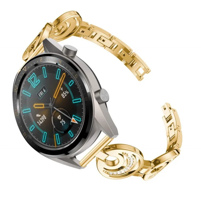 Megastark Huawei Watch GT 2 46mm Metall und Strass armband